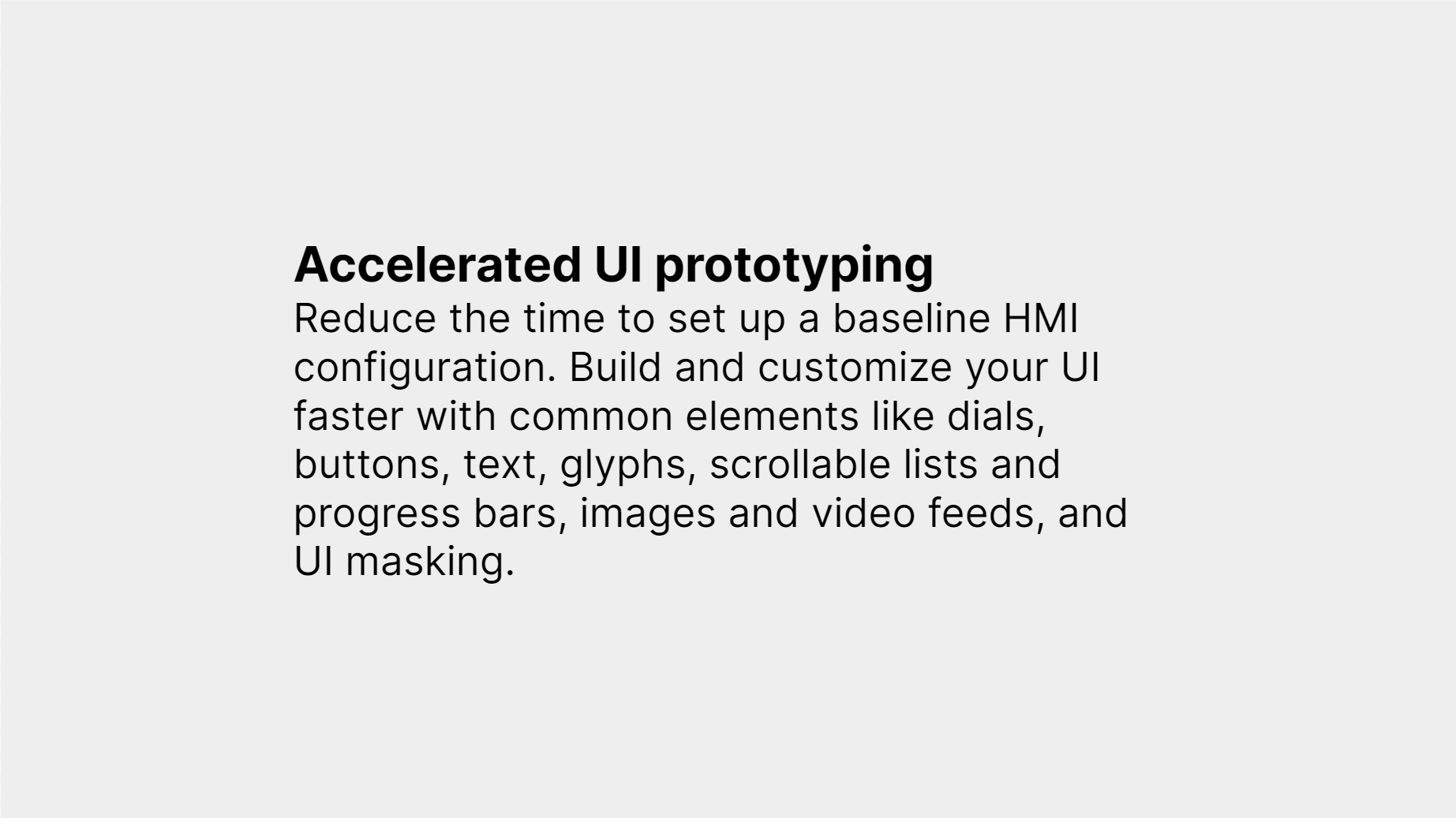 Beneficio de Unity HMI para la aceleración del prototipado de UI