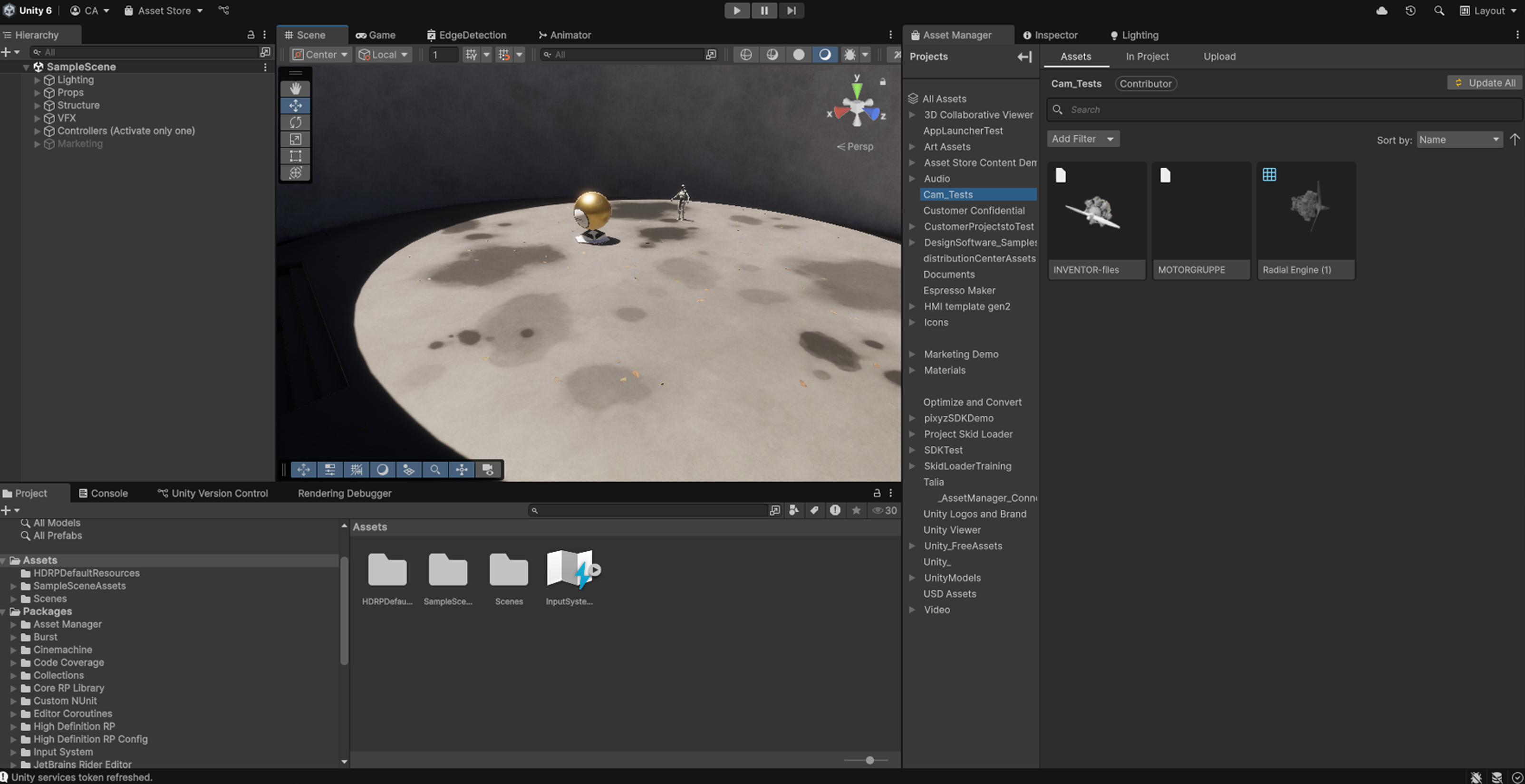 screenshot of Asset Manager for Editor interface