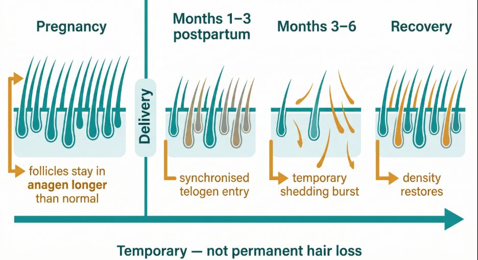 Changes during hormonal transitions