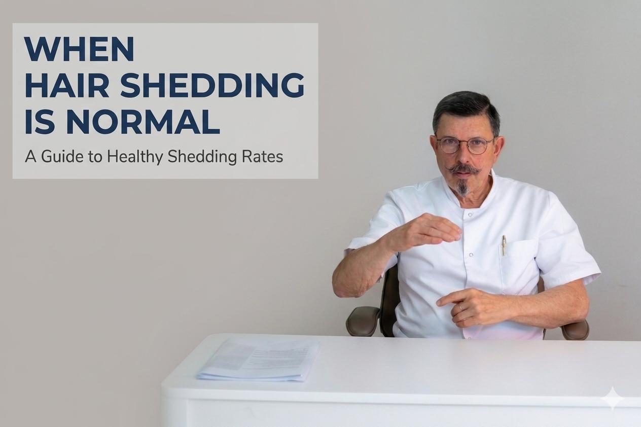 Normal hair shedding explained with hair growth cycle phases