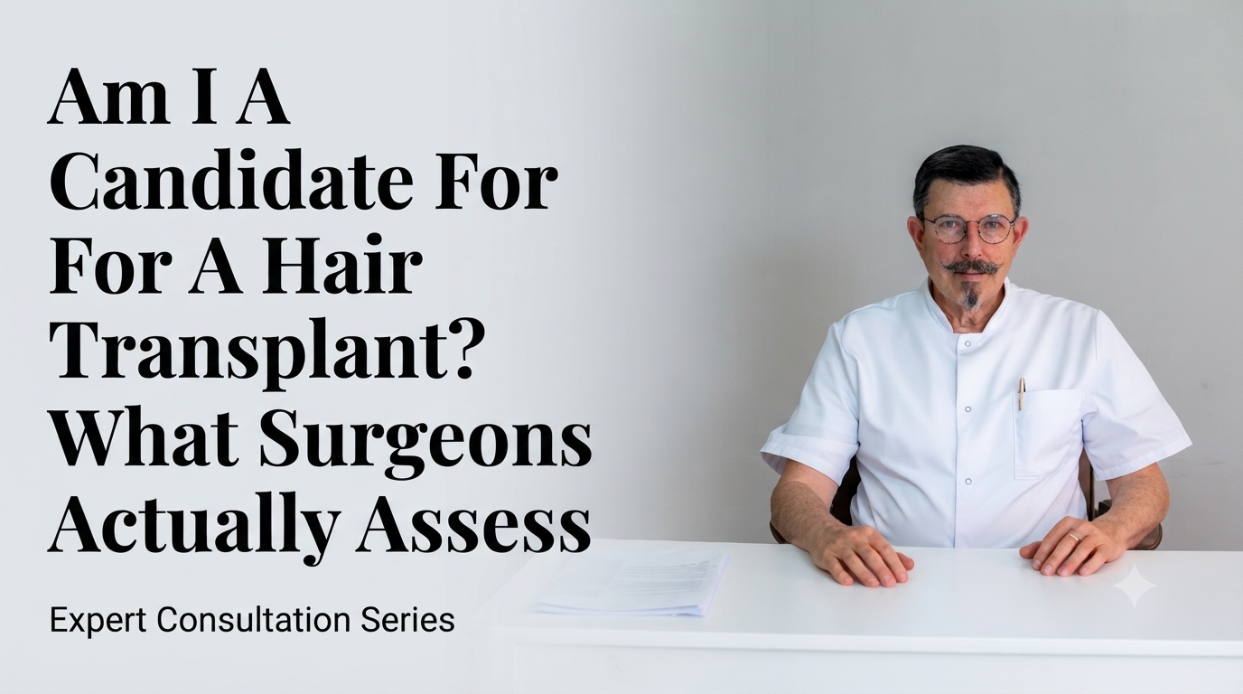 Am I a candidate for a hair transplant what surgeons actually assess blog title on a clean background