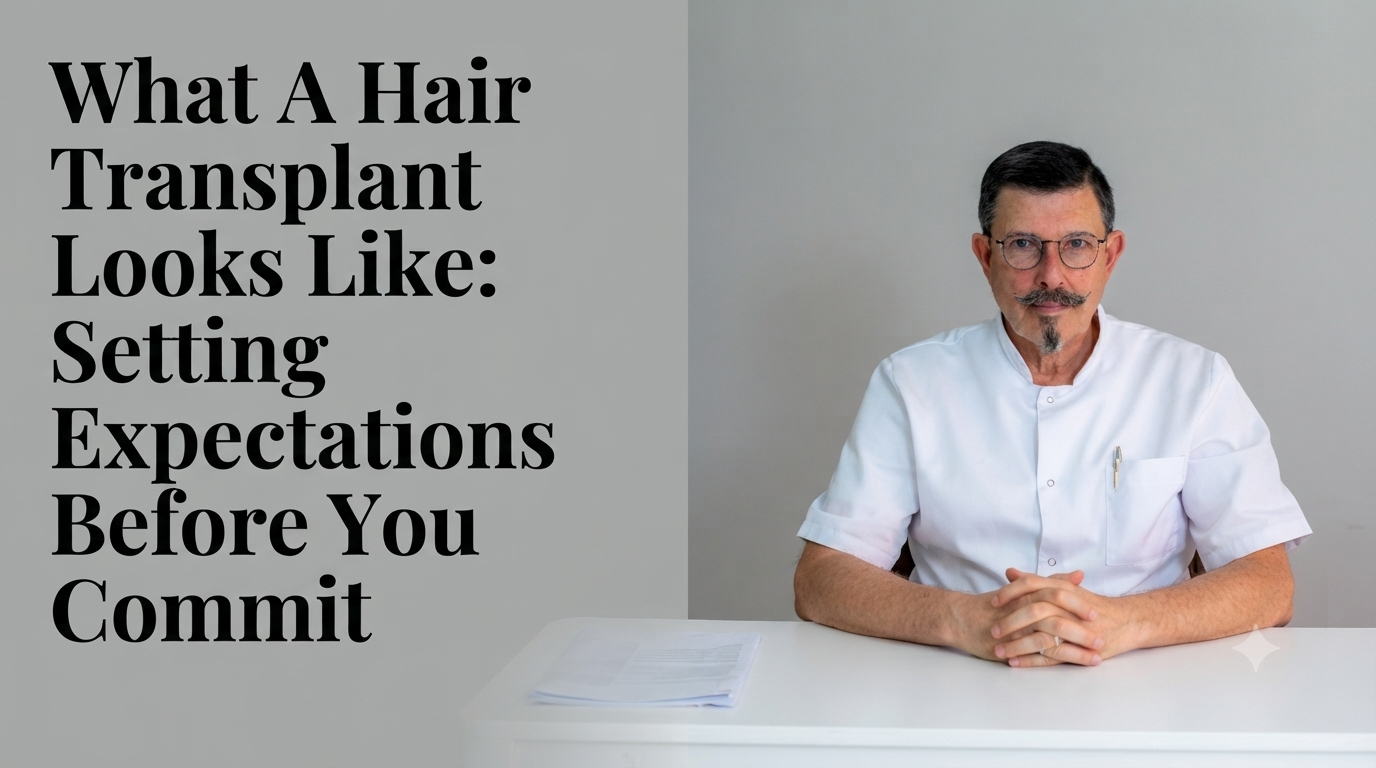 What a hair transplant looks like setting expectations before you commit blog title on a clean background