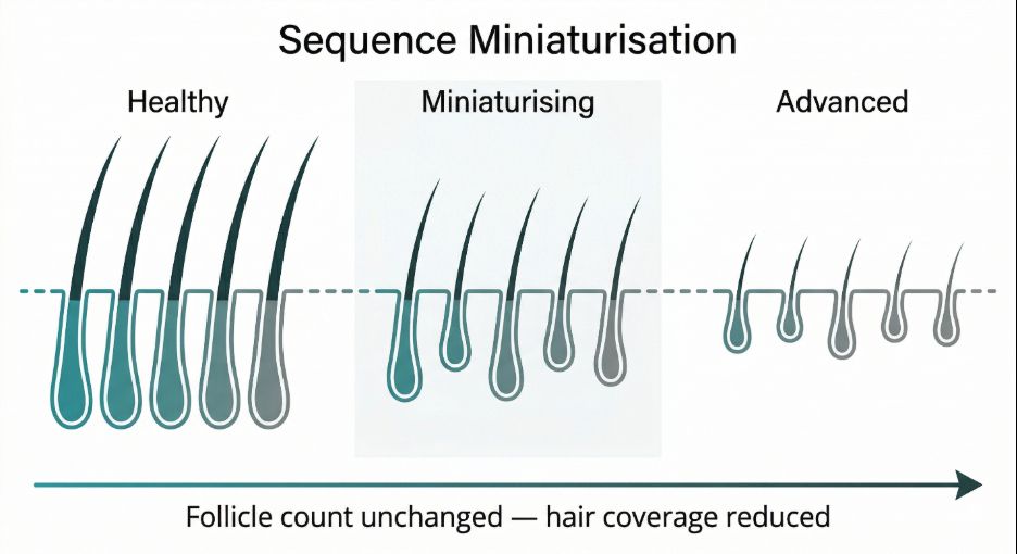 Hair Miniaturisation Sequence