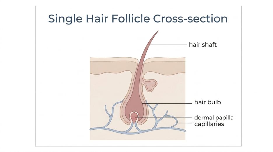 Structure of a hair follicle