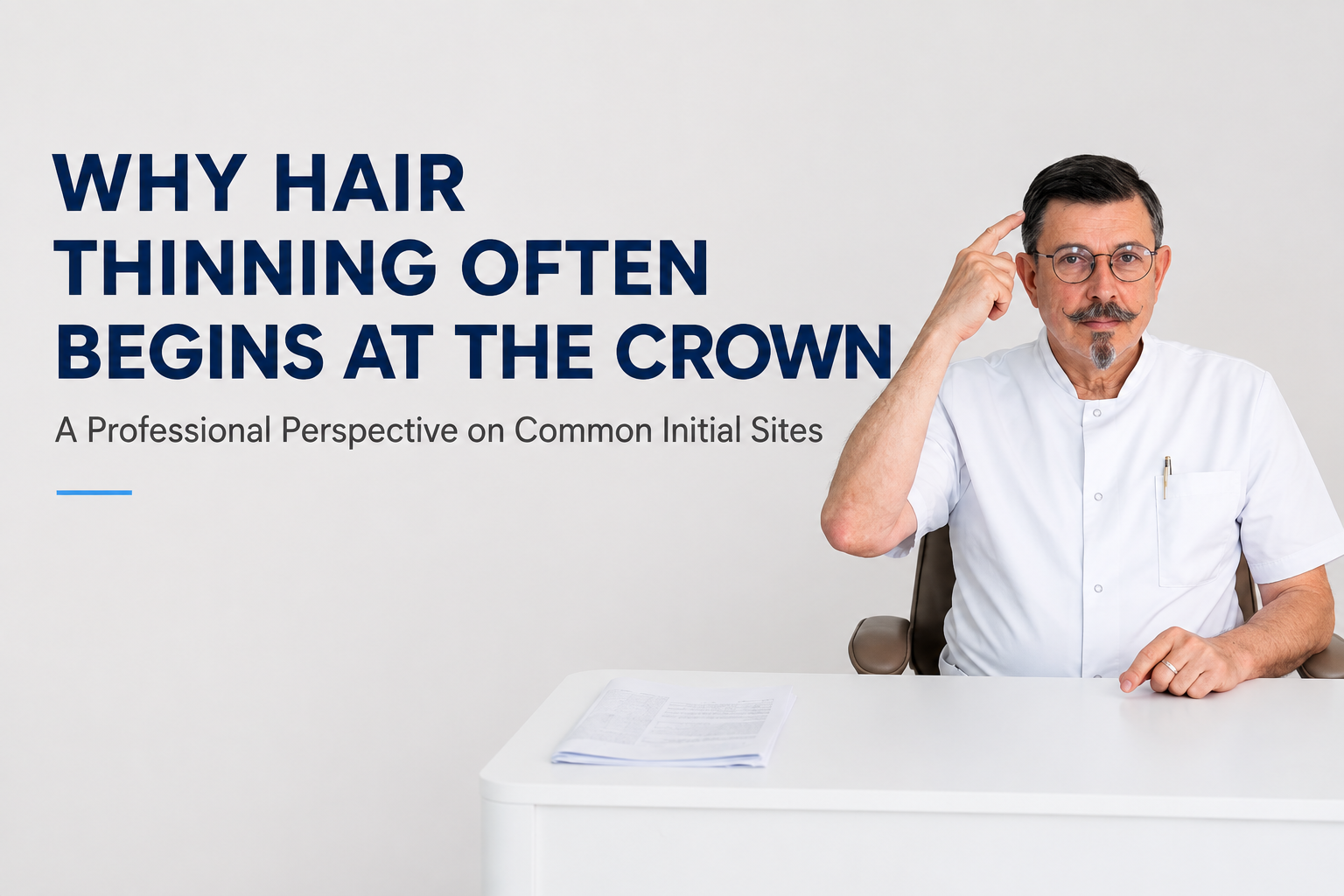 Why hair thinning starts at the crown with follicle miniaturisation