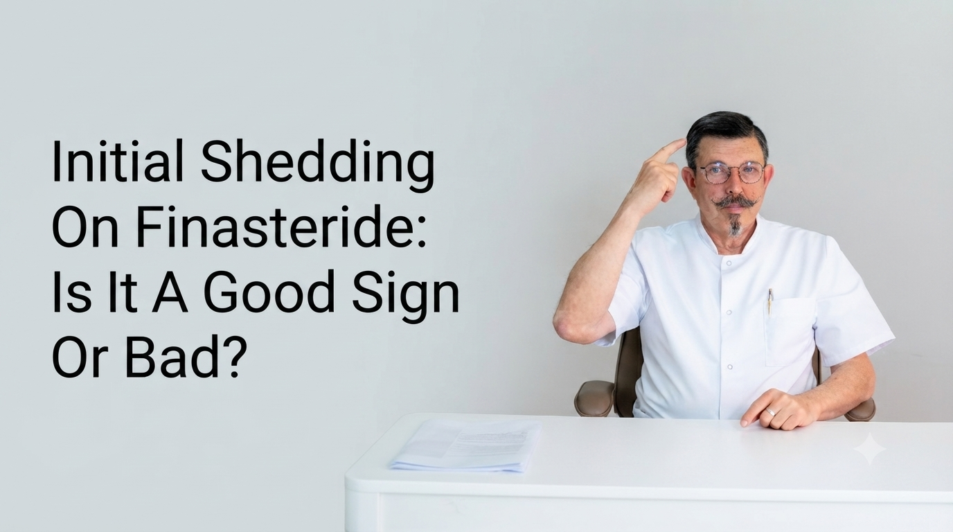 Initial shedding on finasteride is it a good sign or bad blog title on a clean background