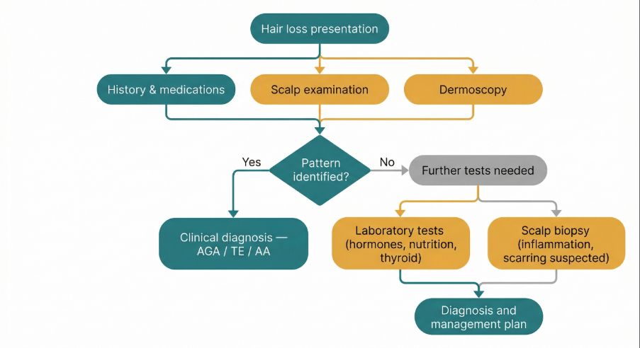 Hair Loss Presentation Flowchart