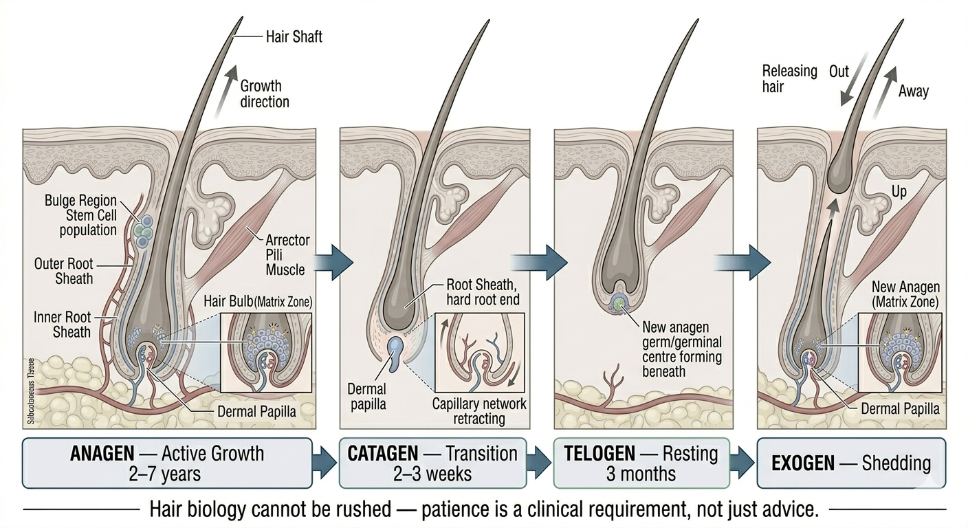  Full four-phase hair cycle diagram