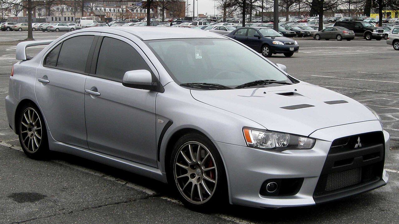 2008–2009 Mitsubishi Lancer Evolution photographed in Maryland, USA