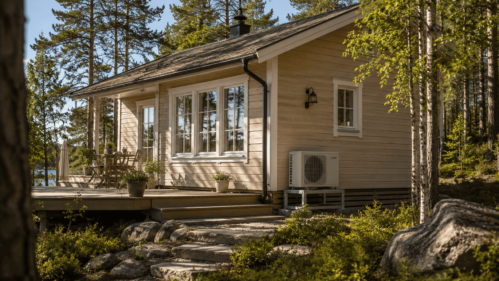 Luftvärmepump i sommarstuga: värme, kyla och lägre driftkostnad