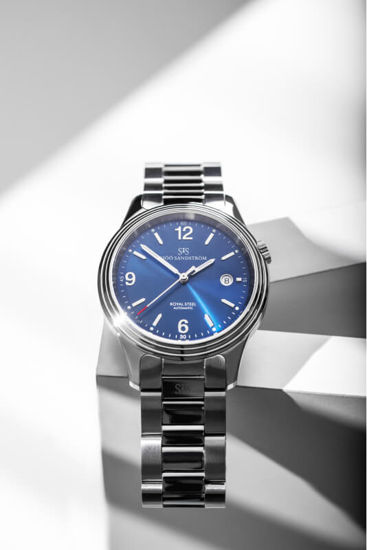 Royal steel classic 51mm blue dial