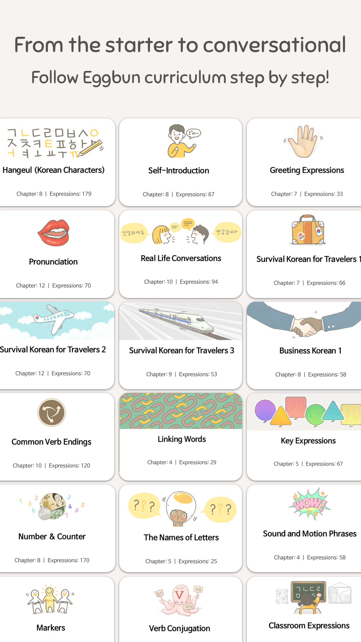 Eggbun: Learn Korean Fun — screenshot 2