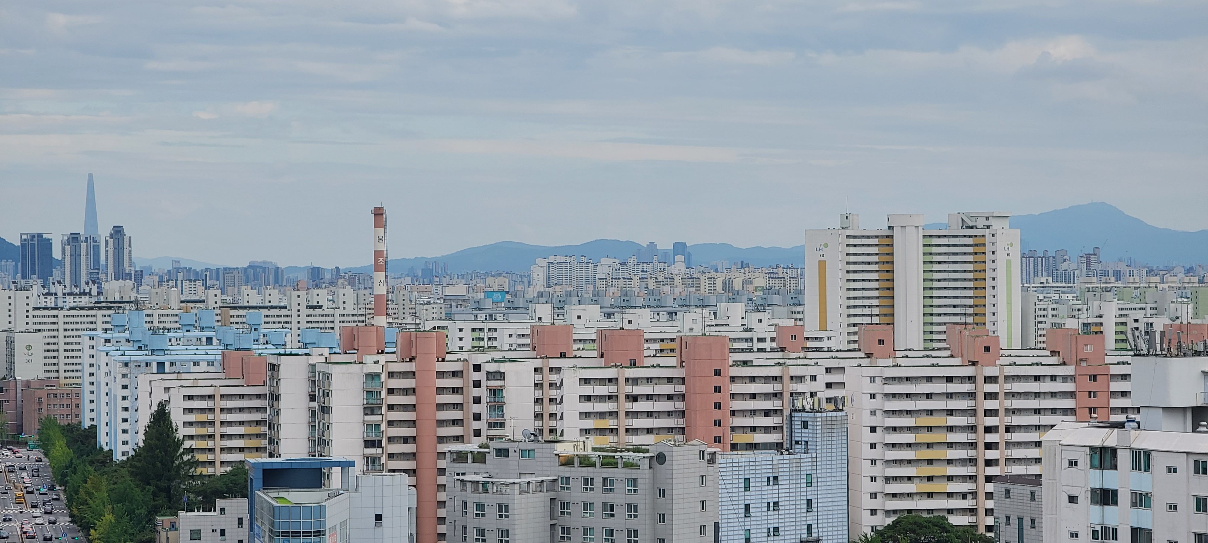 Khu chung cư san sát ở quận Nowon, Seoul