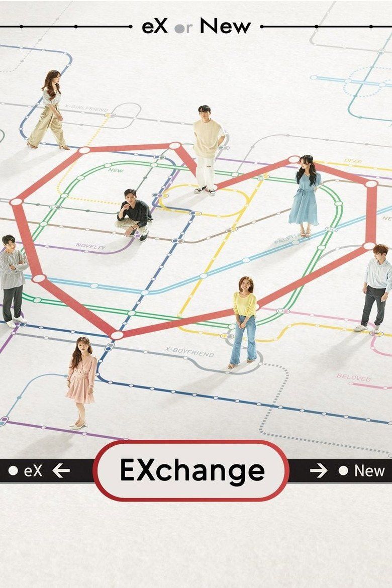 Ảnh quảng bá chương trình hẹn hò Người Yêu Cũ (EXchange) của nền tảng TVING