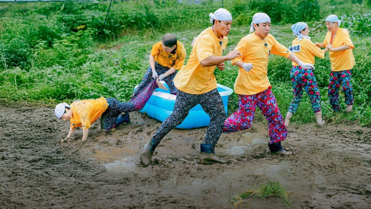 Các thành viên Running Man tham gia trò chơi vận động ngoài trời