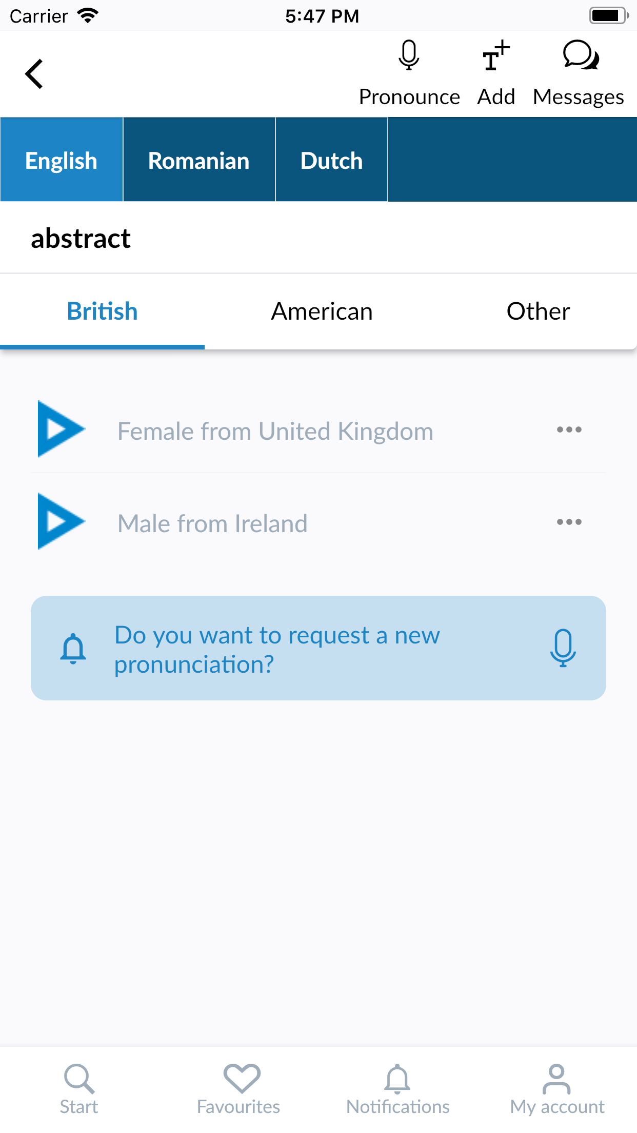 Forvo Pronunciation — screenshot 3