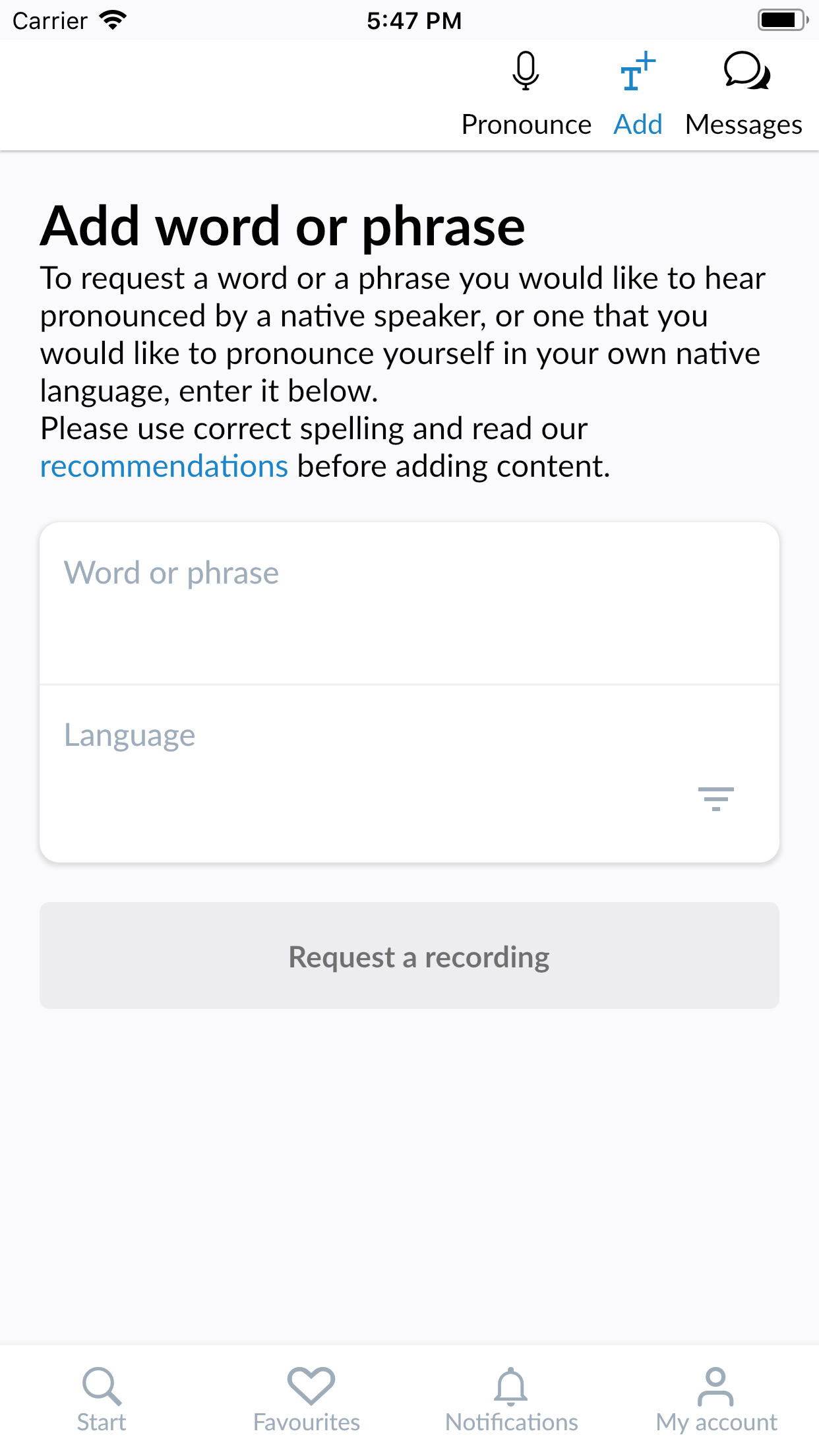 Forvo Pronunciation — screenshot 5