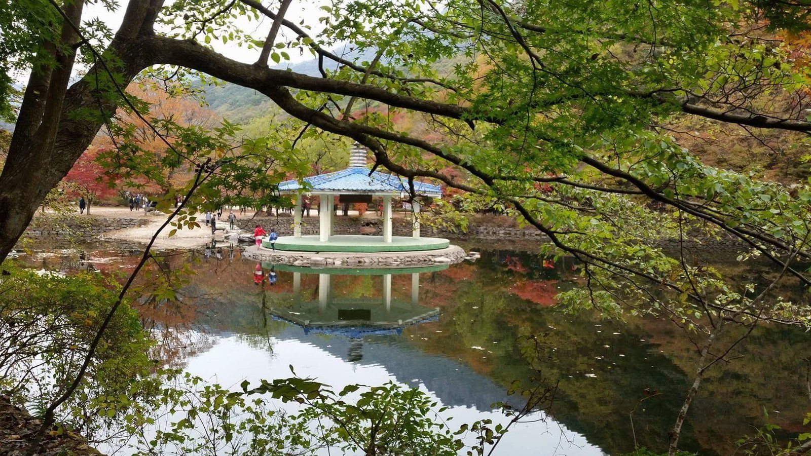 Đình cổ Naejangsan giữa rừng lá thu đỏ vàng