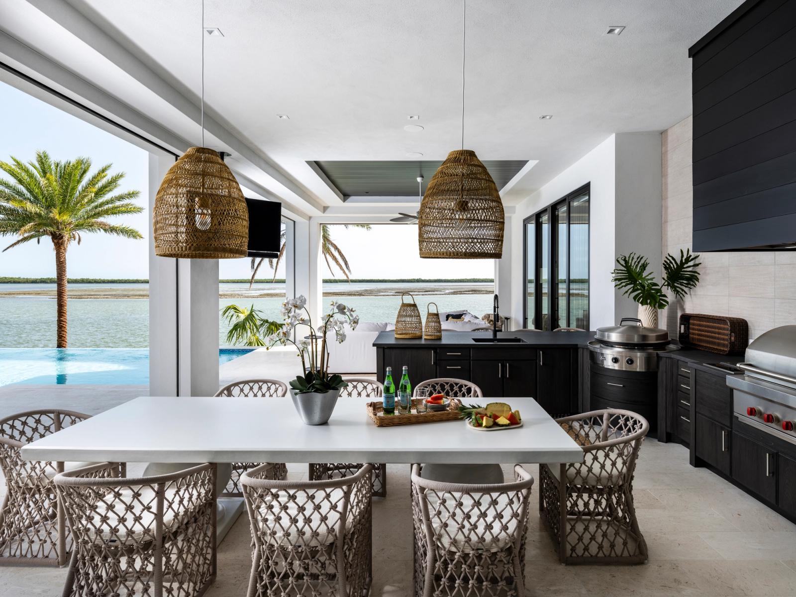 waterfront outdoor kitchen miami florida
