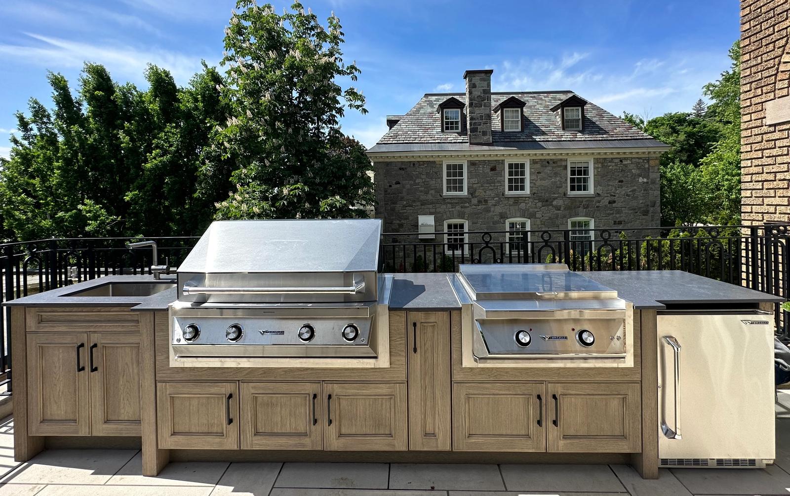 naturekast outdoor kitchen built in grill quebec