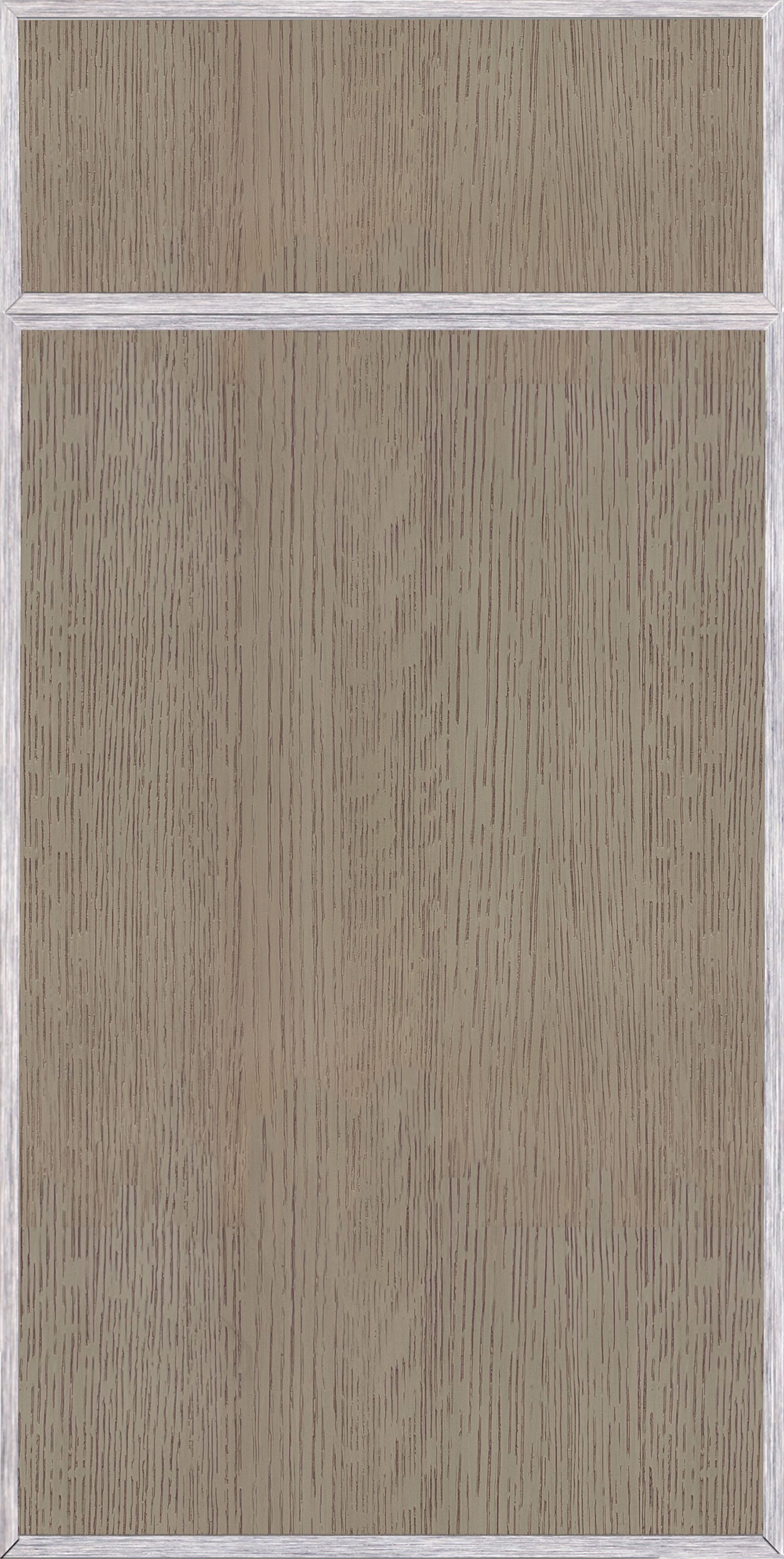 Contempo door style in a greige woodgrain finish