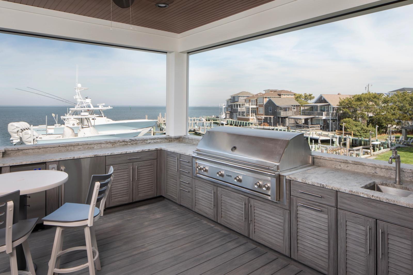 Cabinetry built to perform beautifully outdoors.