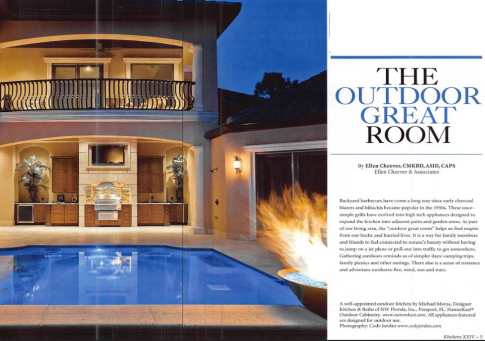 naturekast magazine article about outdoor great room