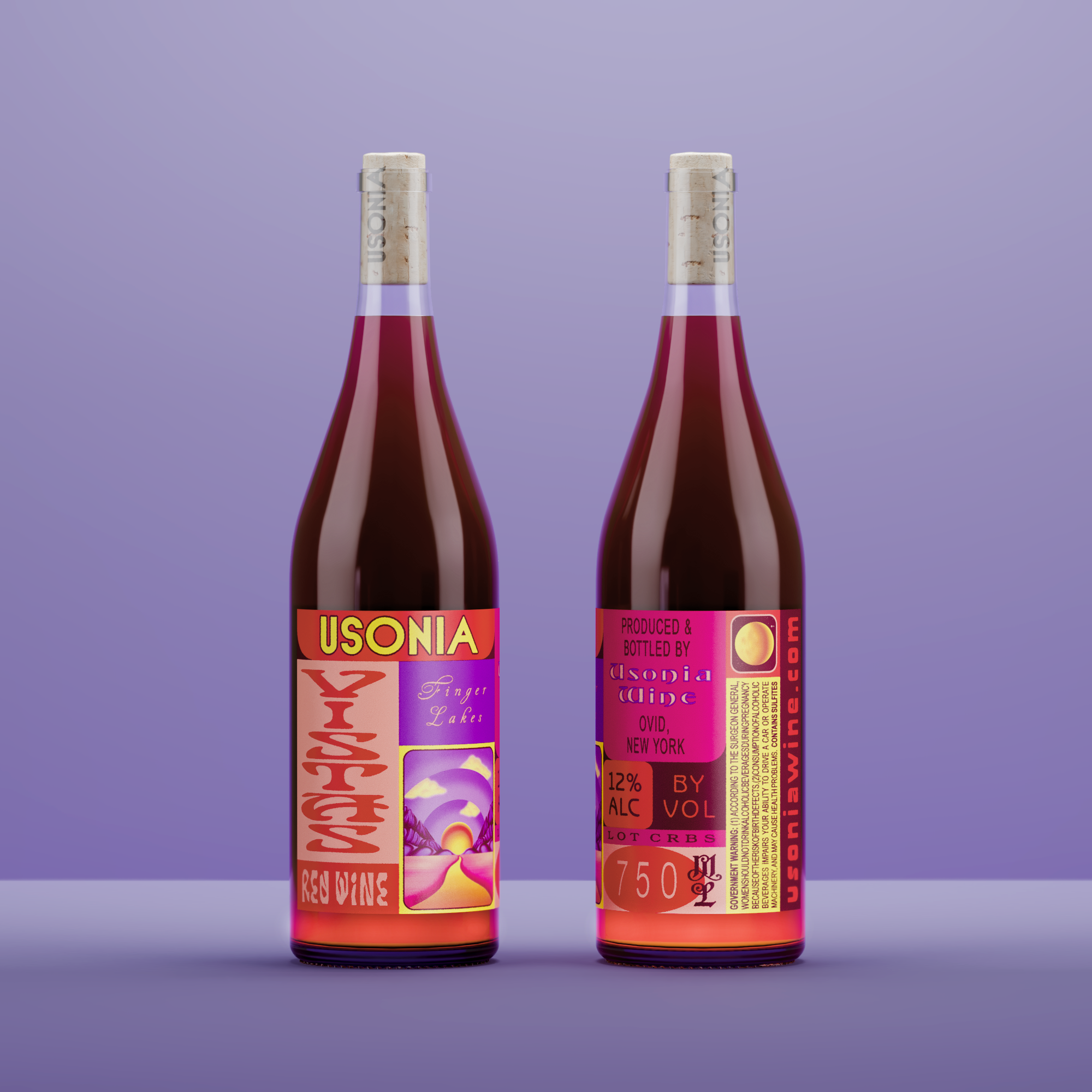 Usonia wine packaging