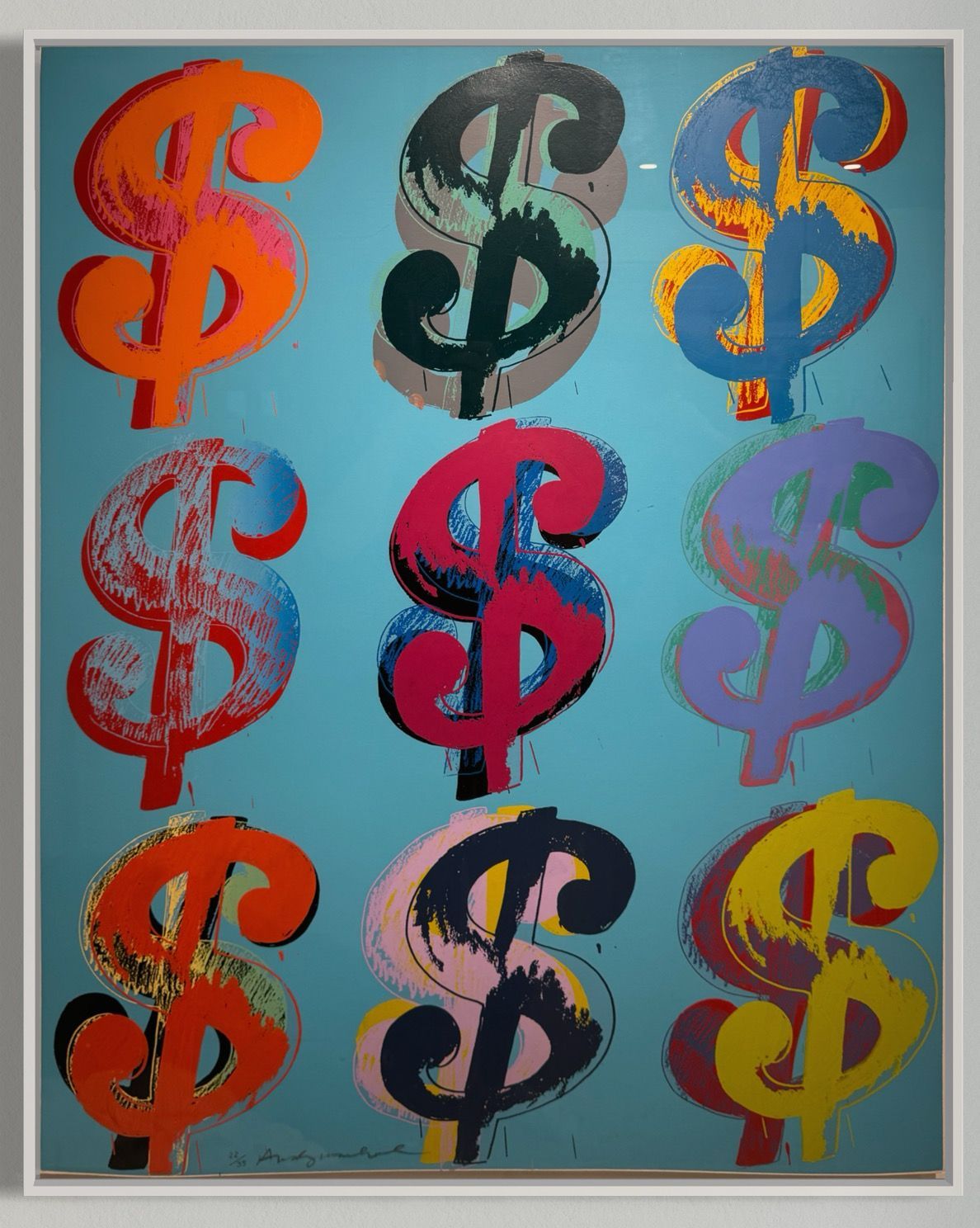 Dollar Sign (9) (FS II.286) by Andy  Warhol