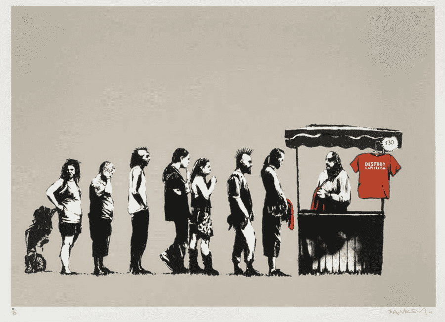 Destroy Capitalism by Banksy