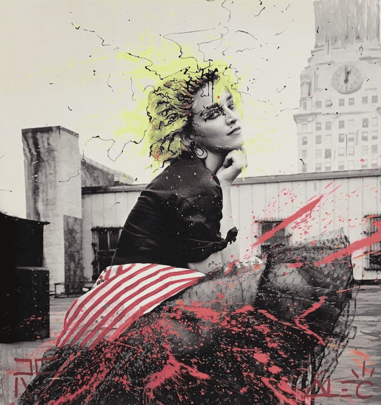 Splattered Madonna by Alec Monopoly