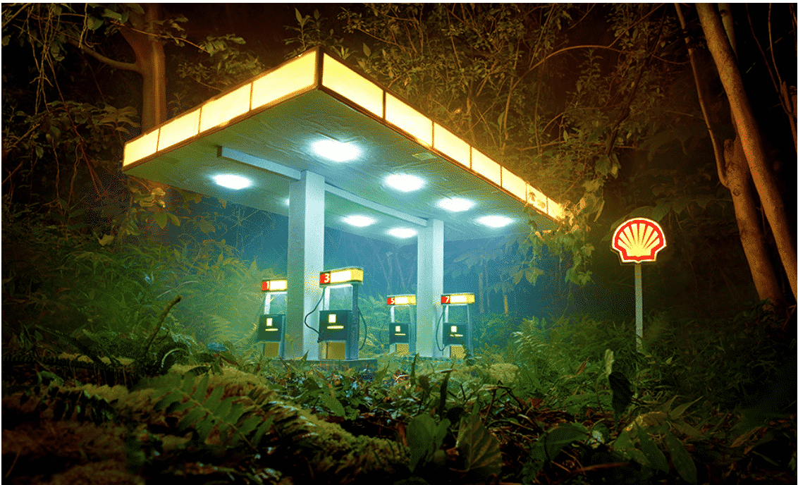 Shell gas station by David LaChapelle