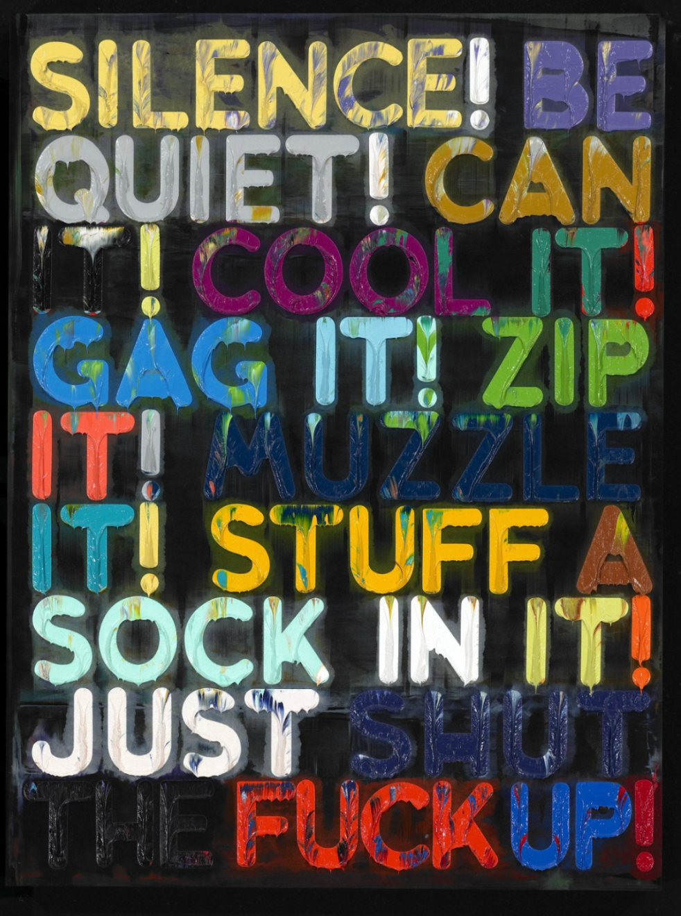 Silence by Mel Bochner