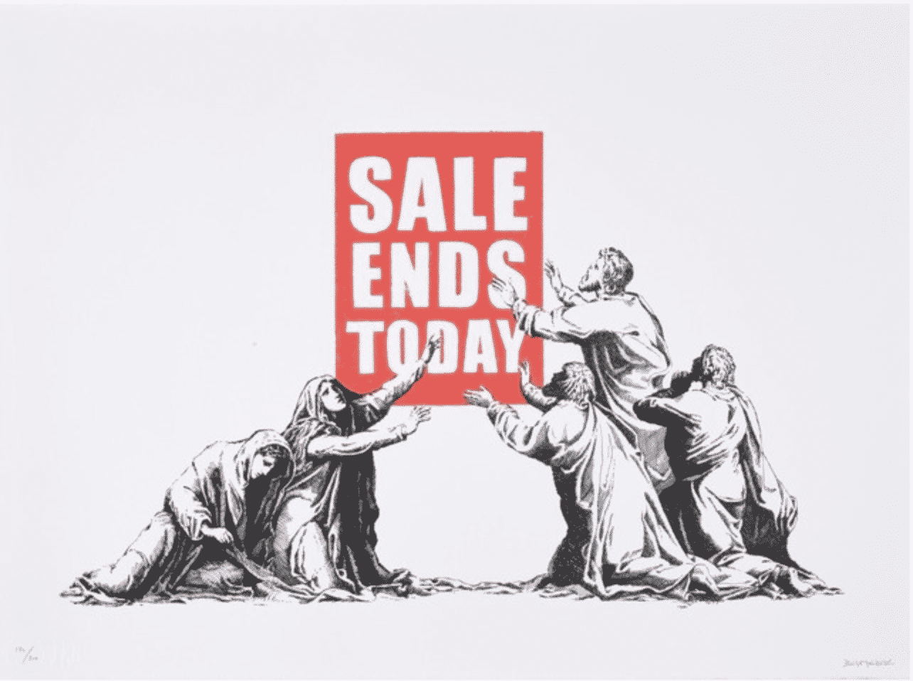 Sale Ends V2 (Signed) by Banksy