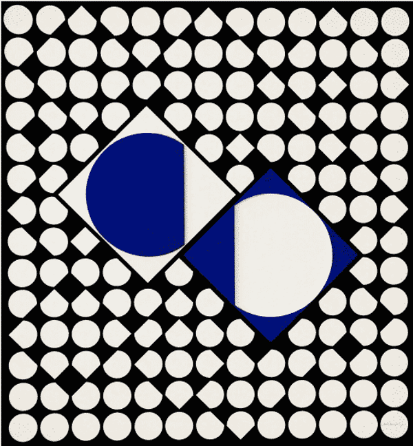 Cassiopee-3 Acrylic On Board by Victor Vasarely | ArtLife Gallery
