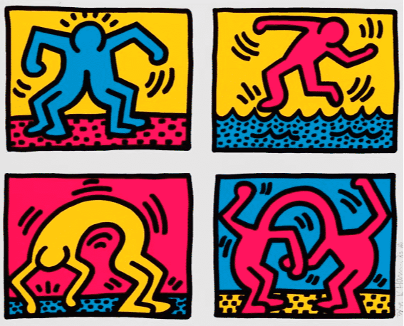 Pop Shop Quad II by Keith Haring