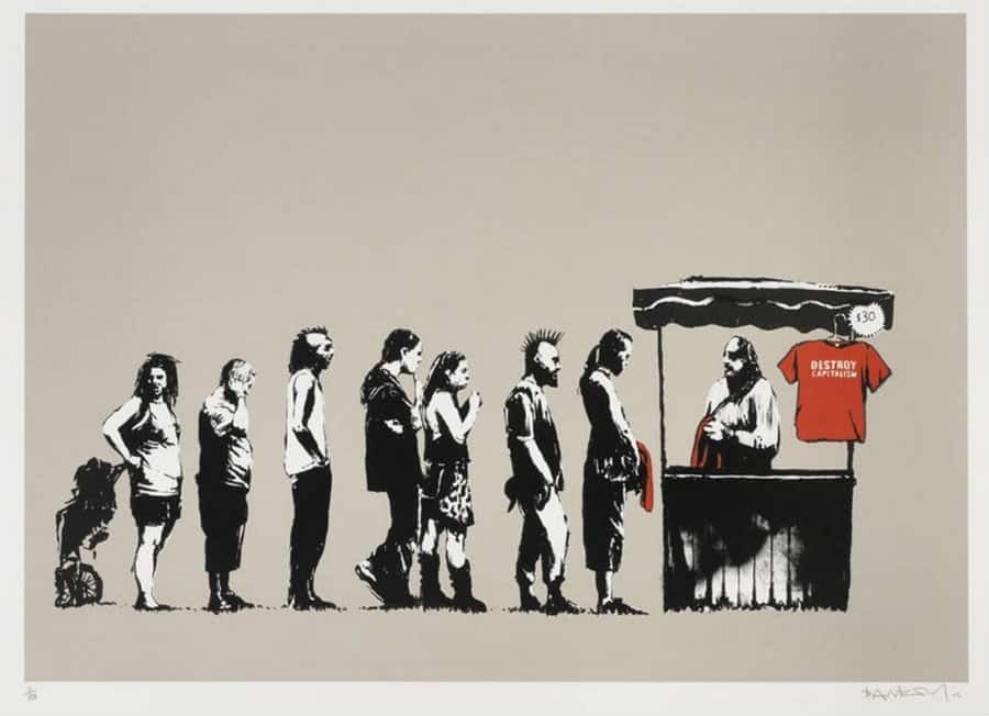 Destroy Capitalism by Banksy