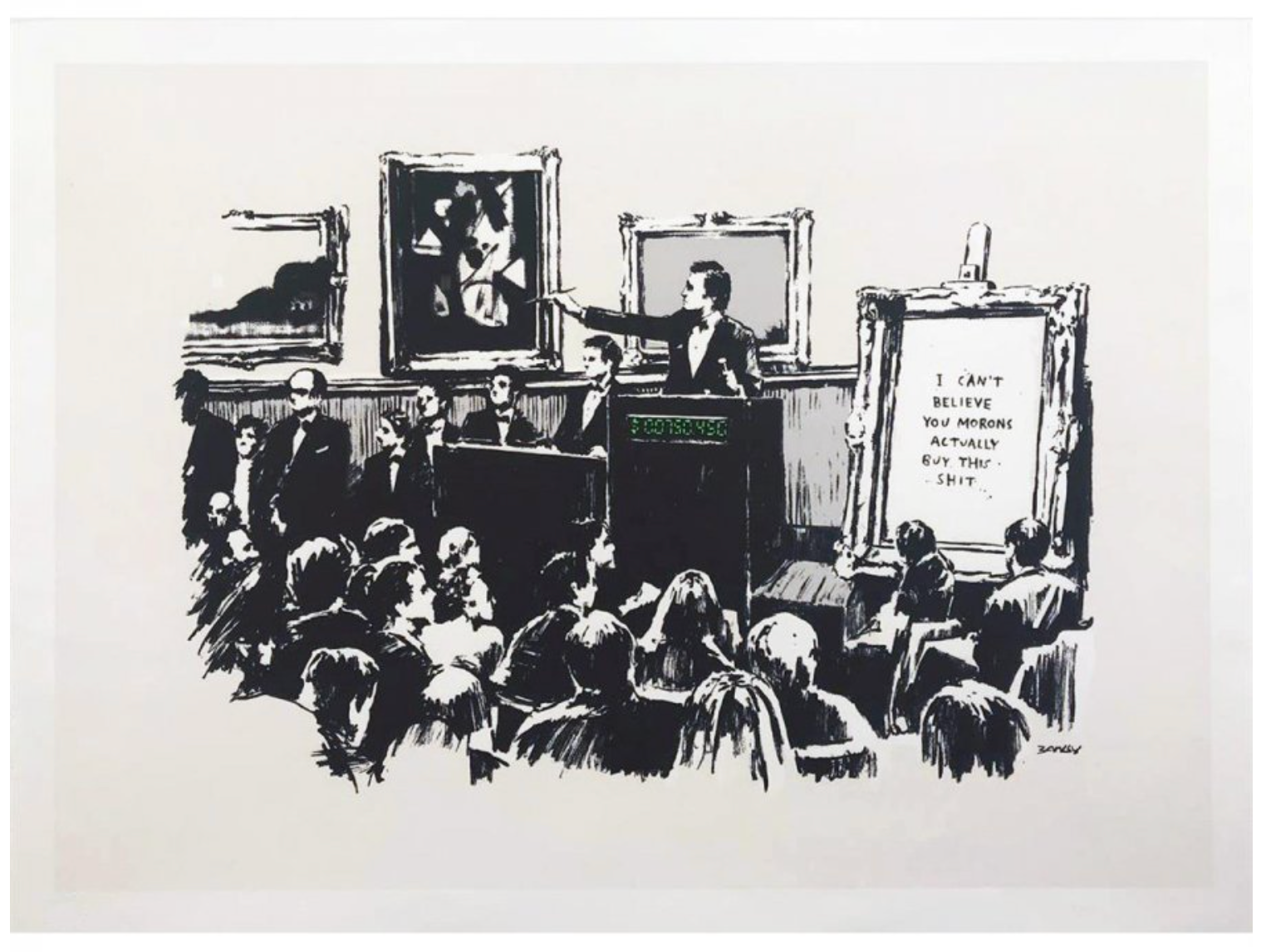 Morons (Signed) by Banksy