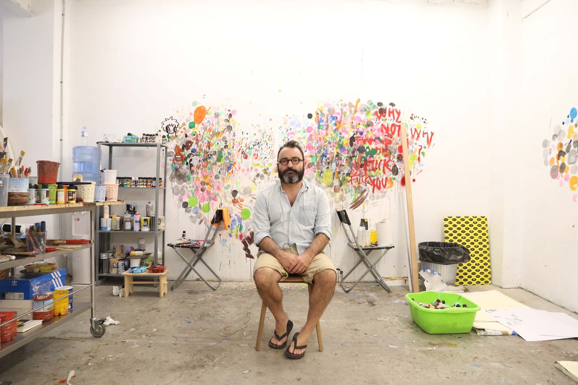 Javier Calleja in his studio