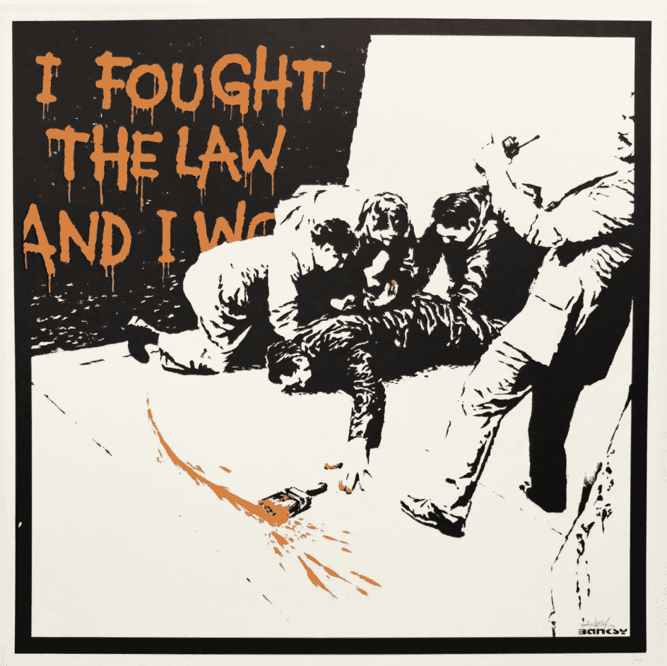 Your Weapon (Slate) by Banksy