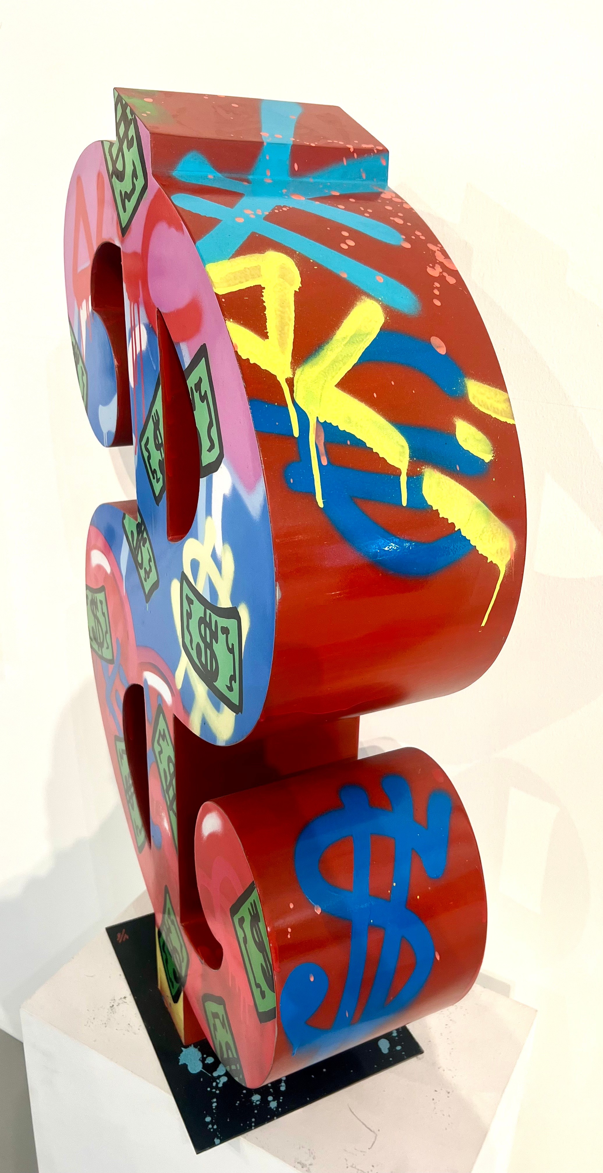 Dollar Sign Sculpture by Alec Monopoly