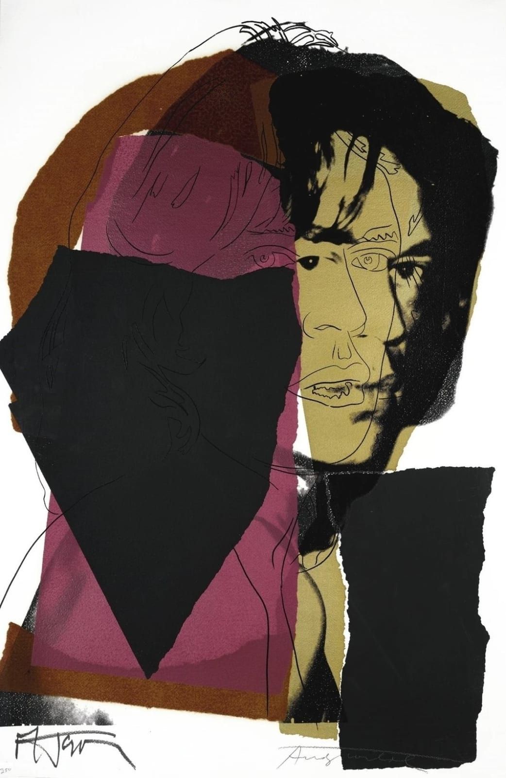 Mick Jagger 139 by Andy Warhol