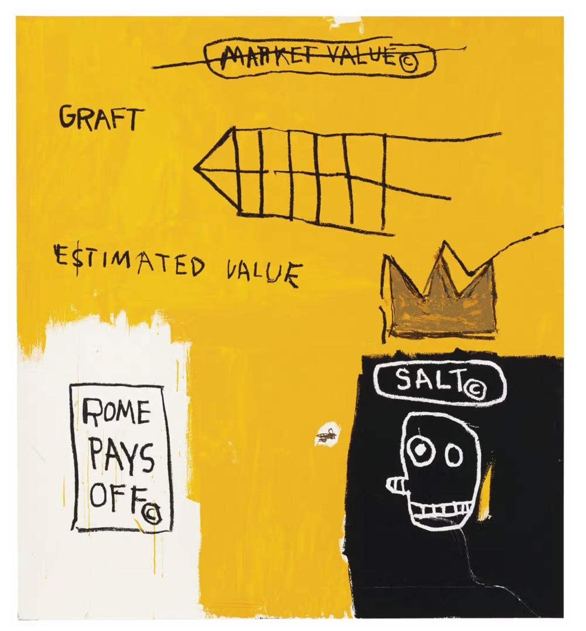 Rome Pays Off by Jean-Michel Basquiat