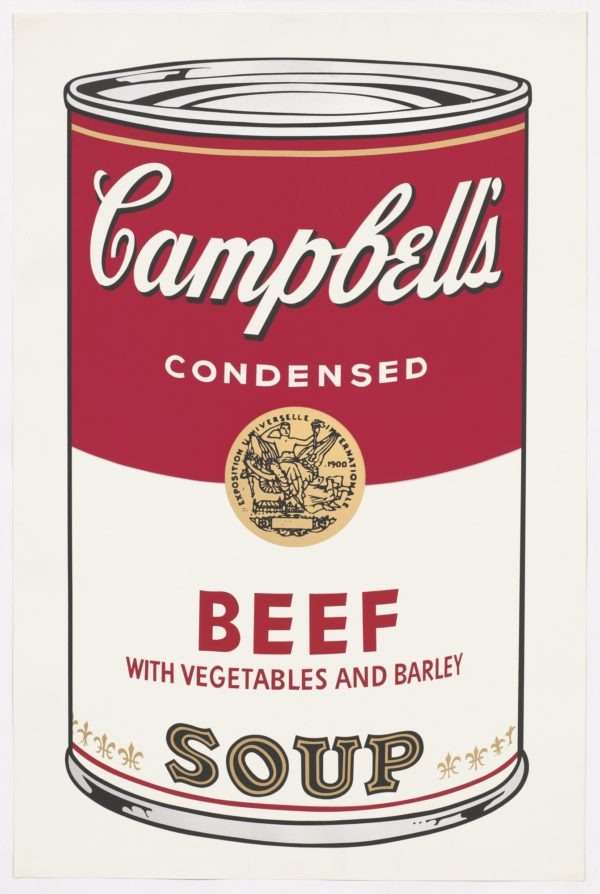 CAMPBELL’S BEEF SOUP by Andy Warhol
