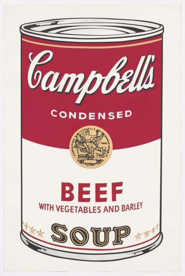 CAMPBELL’S BEEF SOUP by Andy Warhol