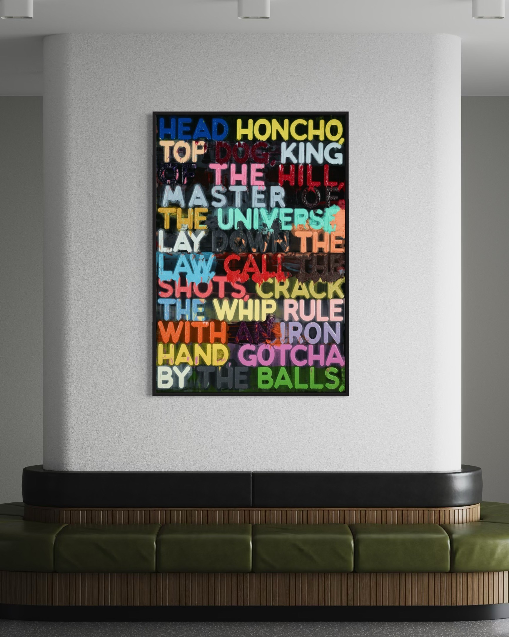 Head Honcho by Mel Bochner
