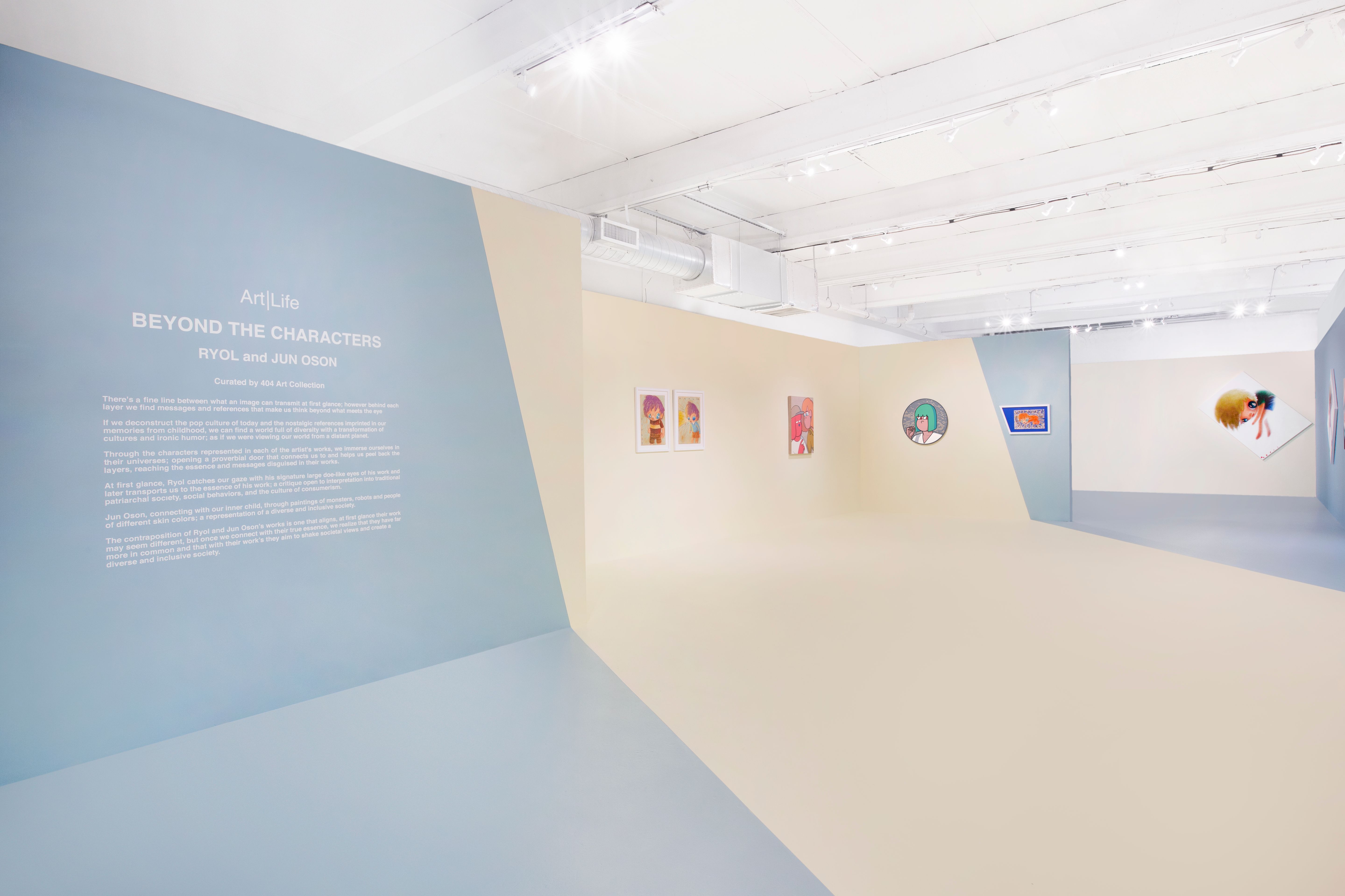 art exhibition inside gallery