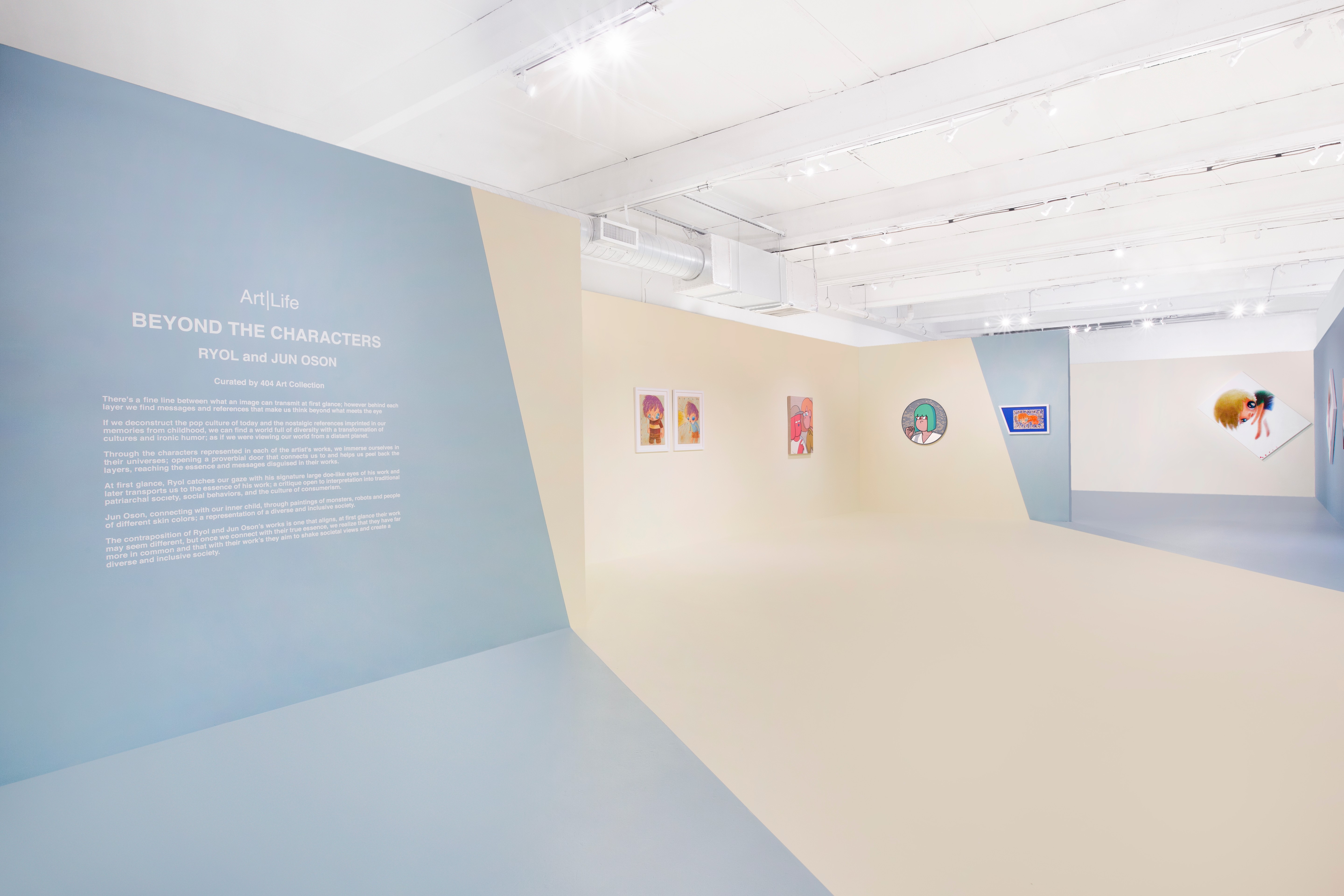 art exhibition inside gallery