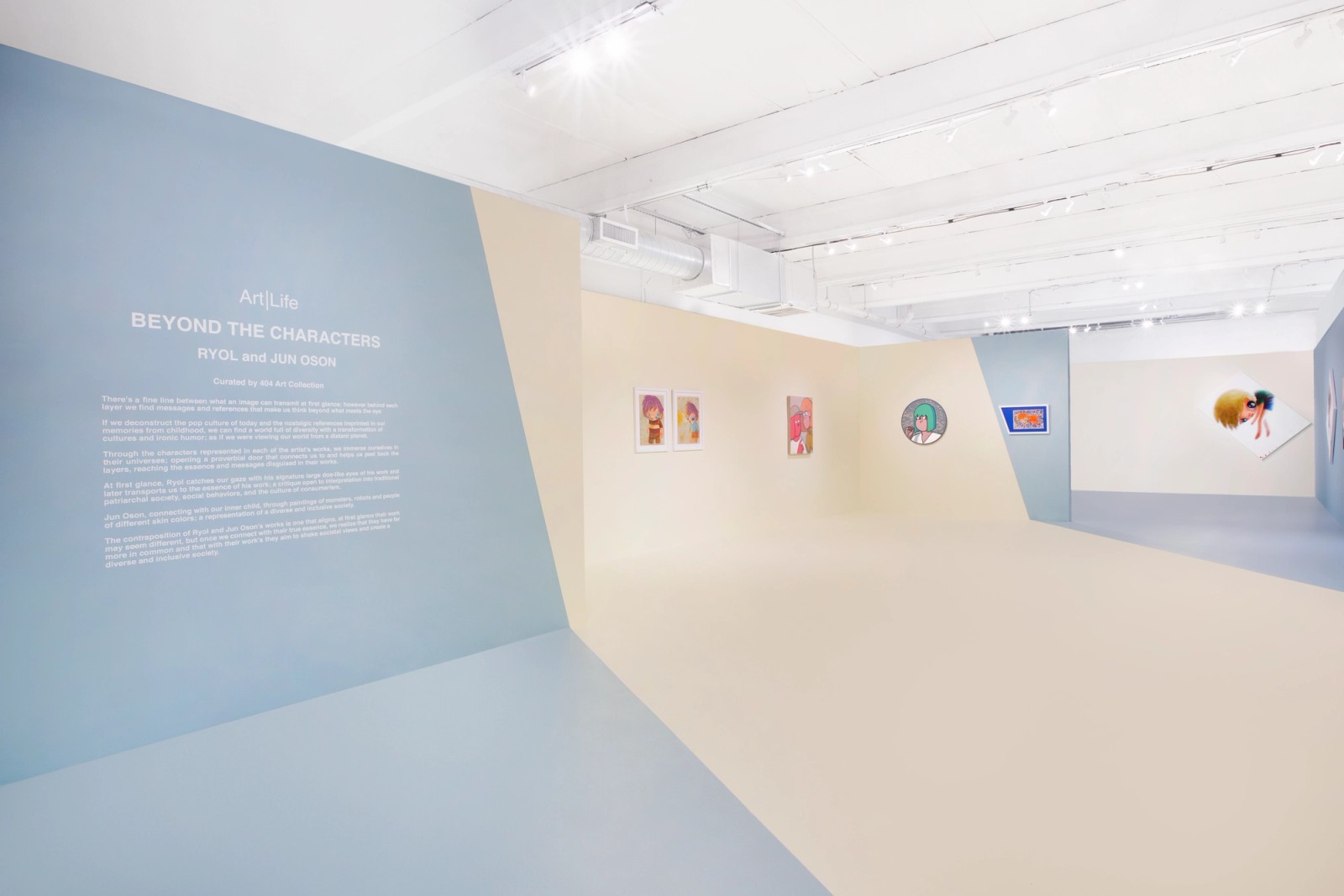 art exhibition inside gallery
