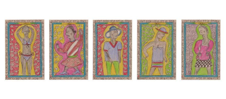 Les yeux de la mode au salon (5) by Frédéric  Bruly Bouabré